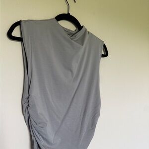 Abercrombie & Fitch Gray Sleeveless Blouse